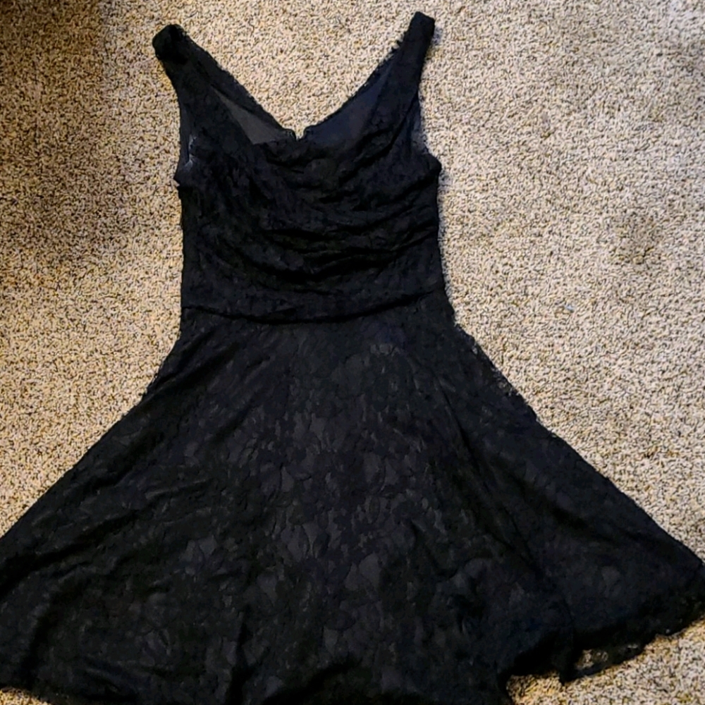 Black lace dress